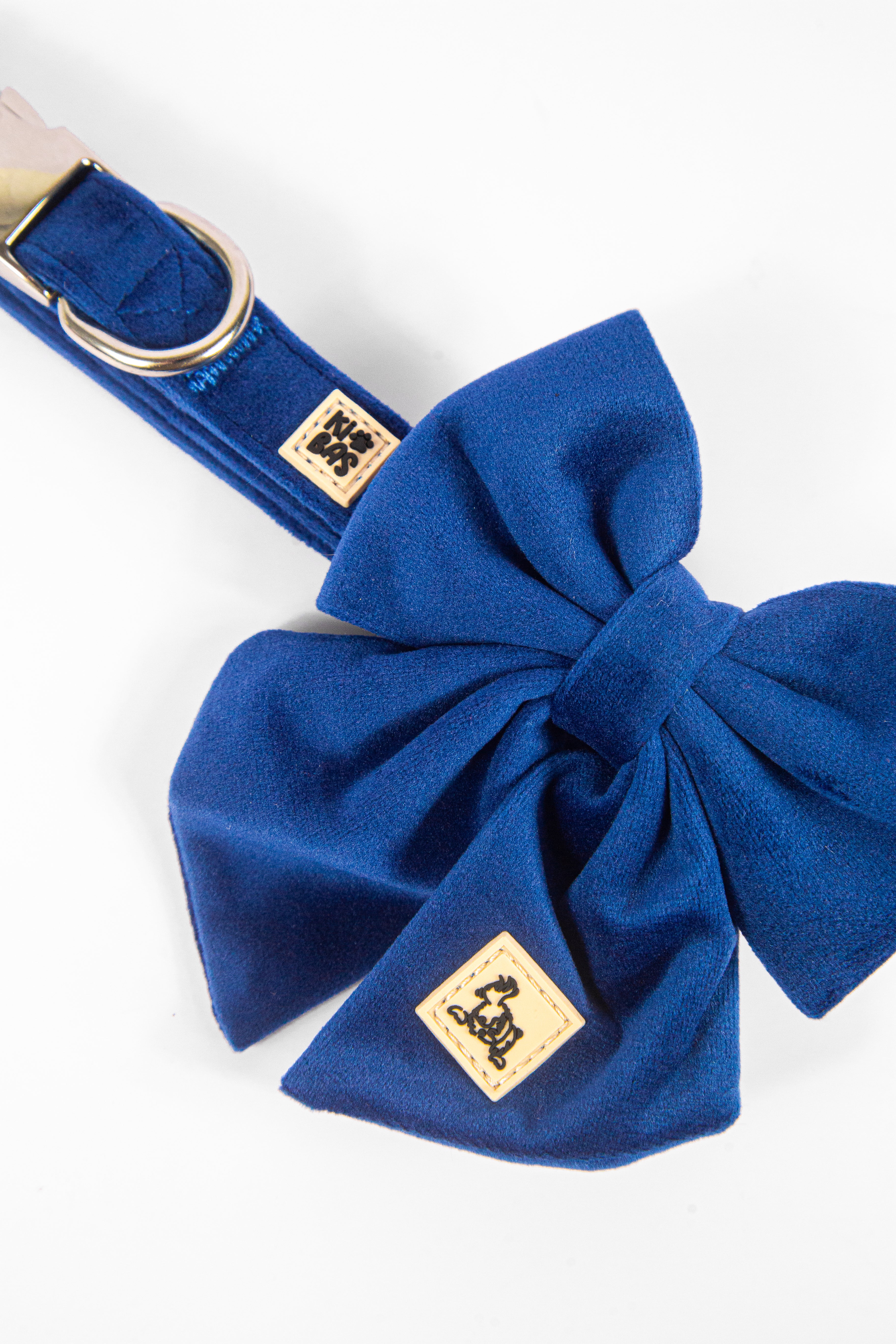 ROYAL BLUE VELVET - BOW