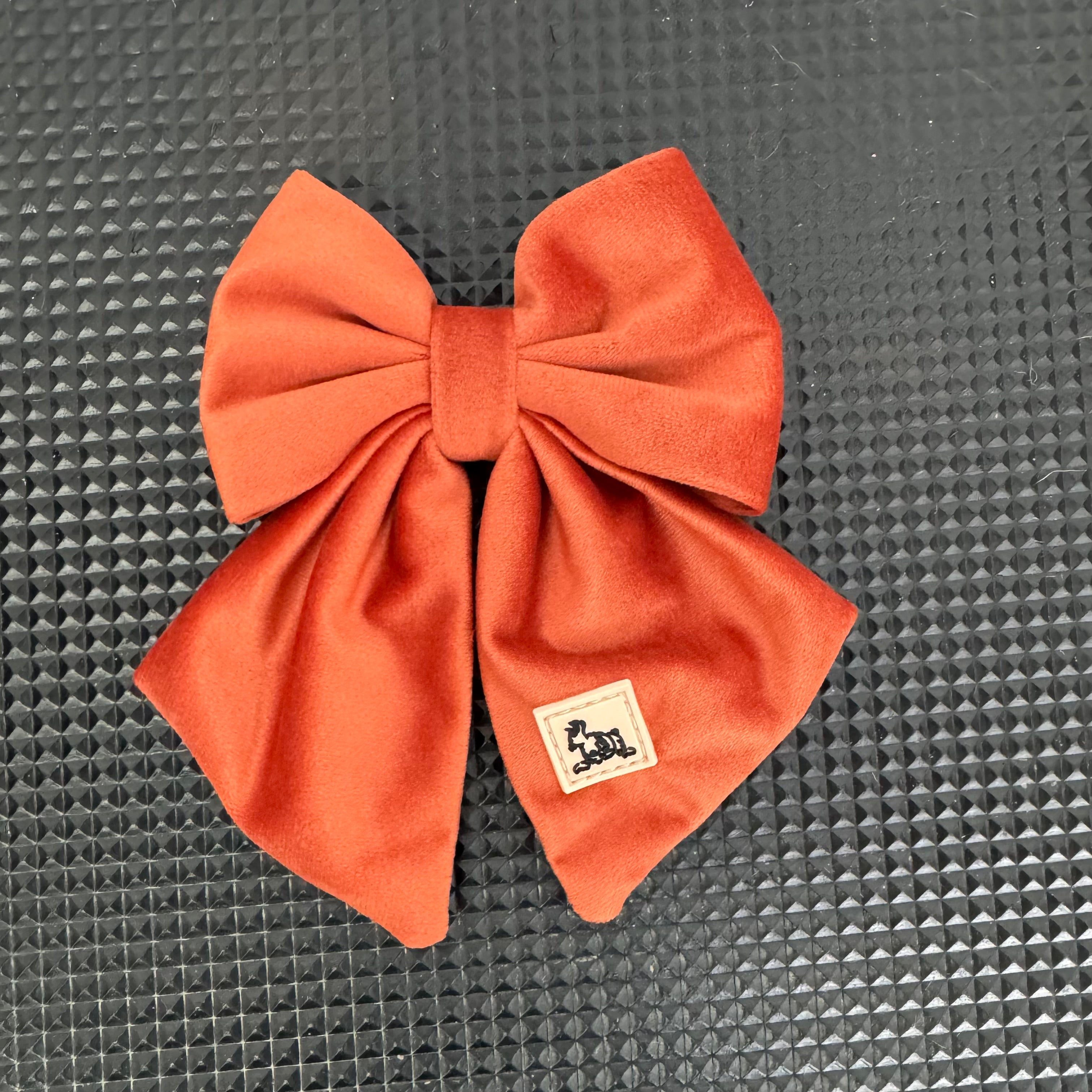 ROYAL SUNSET VELVET - COLLAR + BOW SET