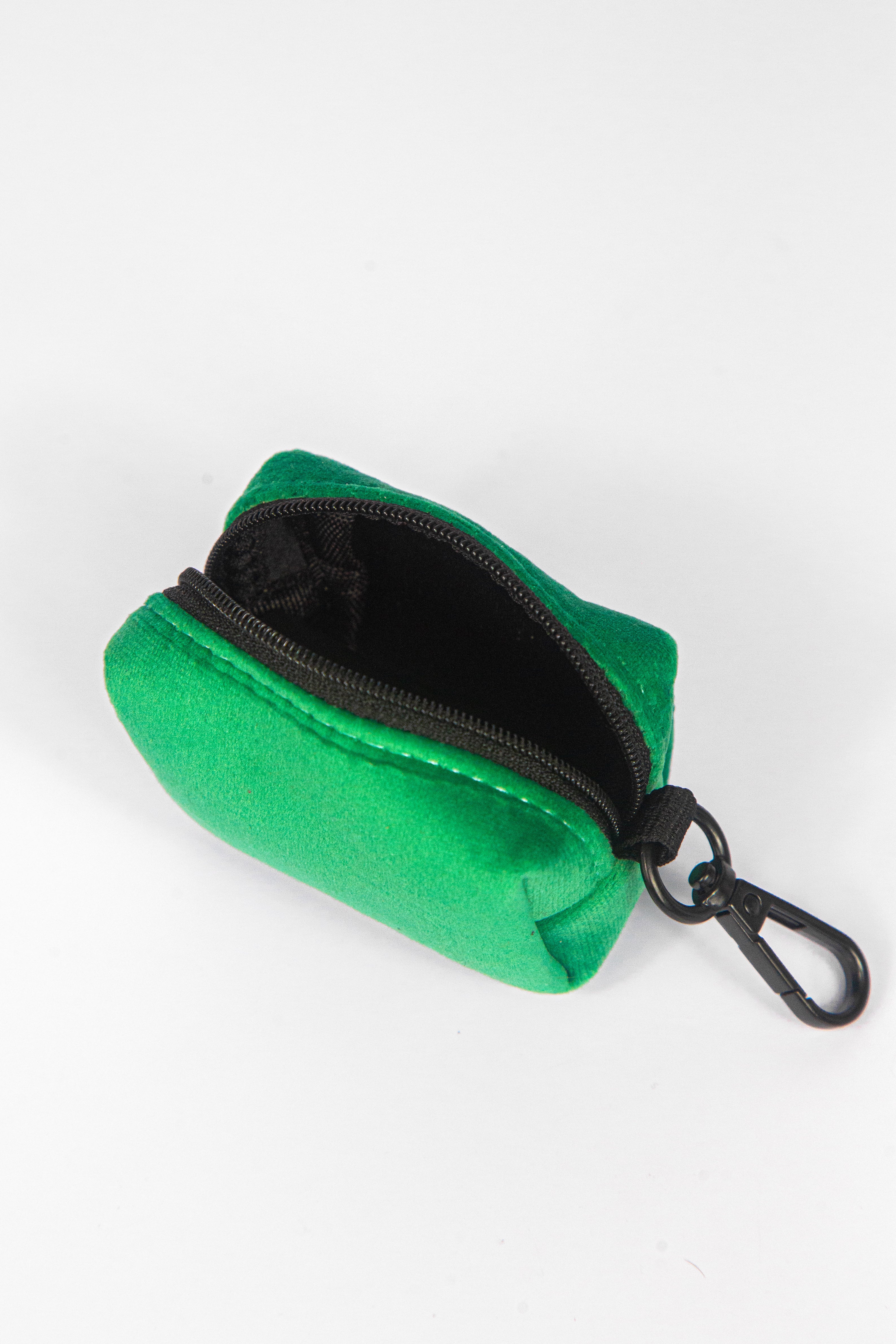 ROYAL GREEN VELVET - POOP BAG HOLDER
