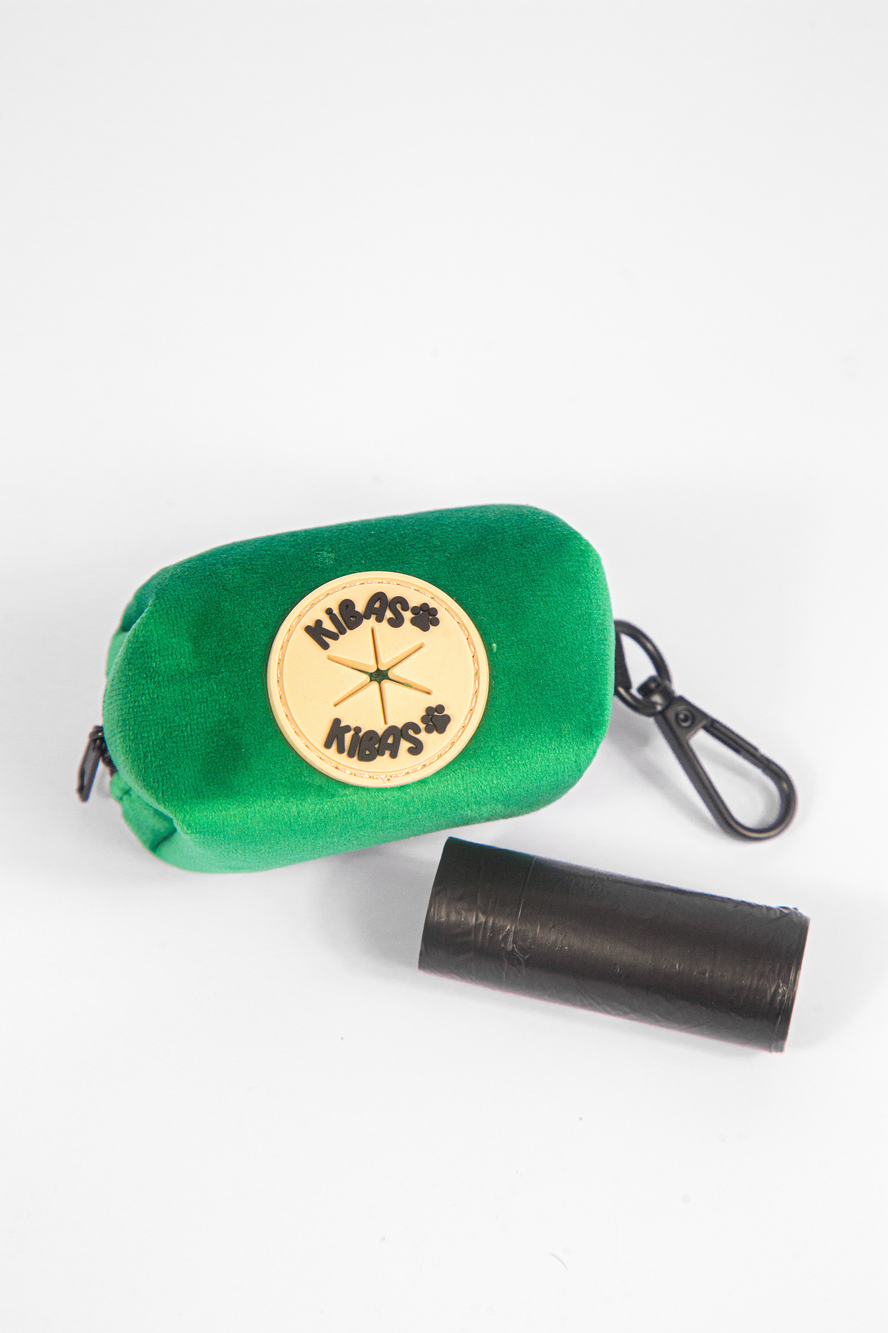 ROYAL GREEN VELVET - POOP BAG HOLDER