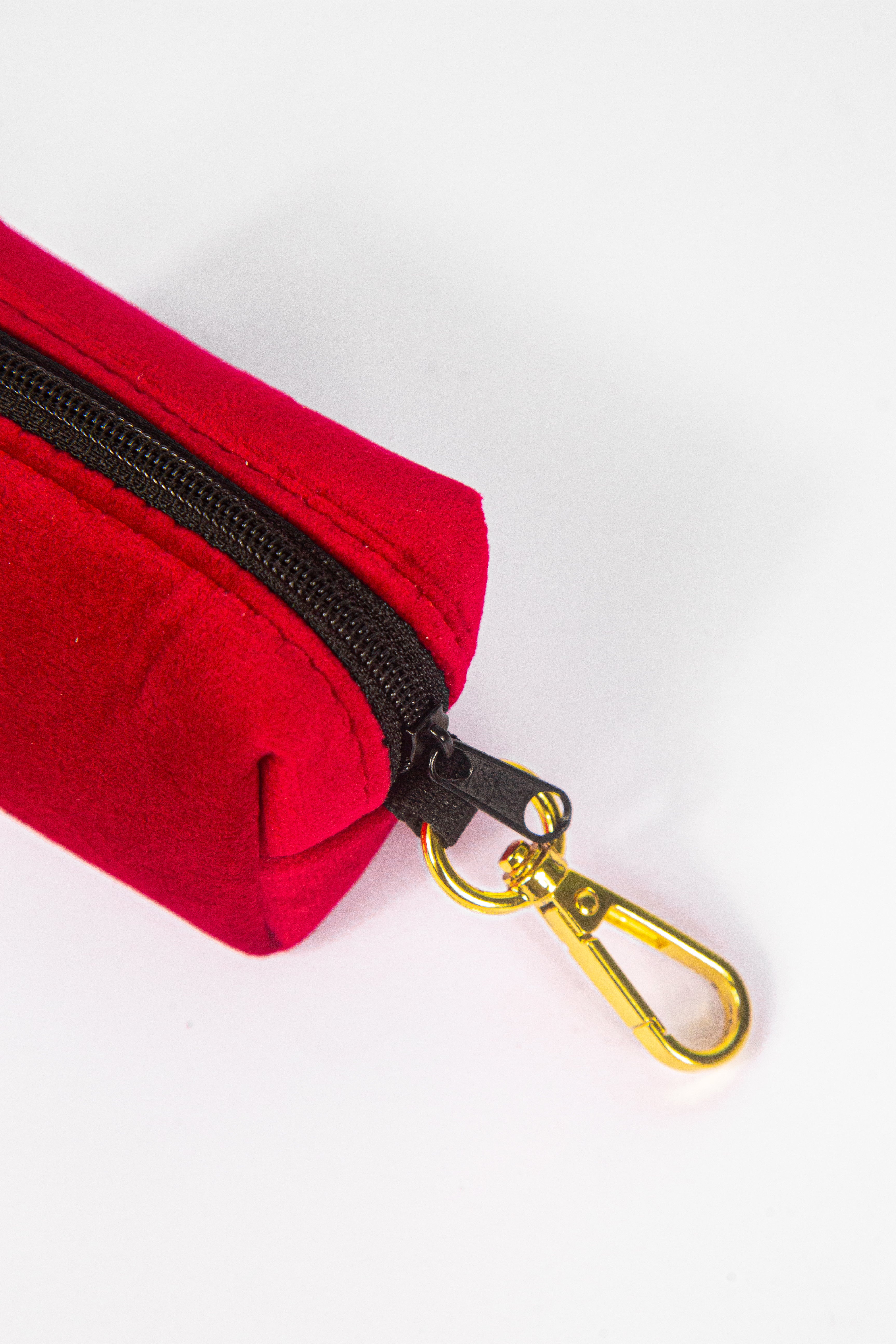 Royal Red Leash + Poop Bag Set