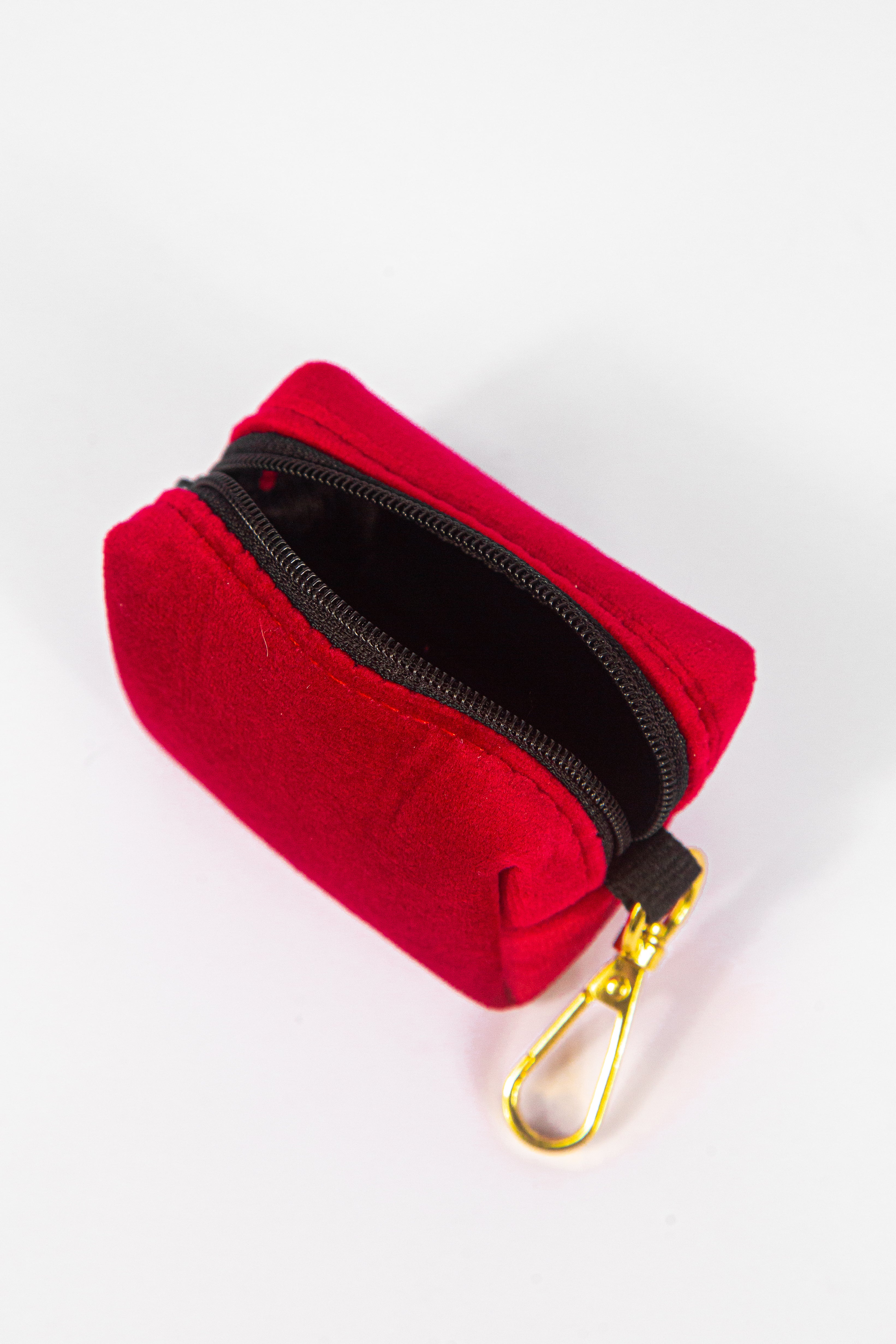 Royal Red Leash + Poop Bag Set
