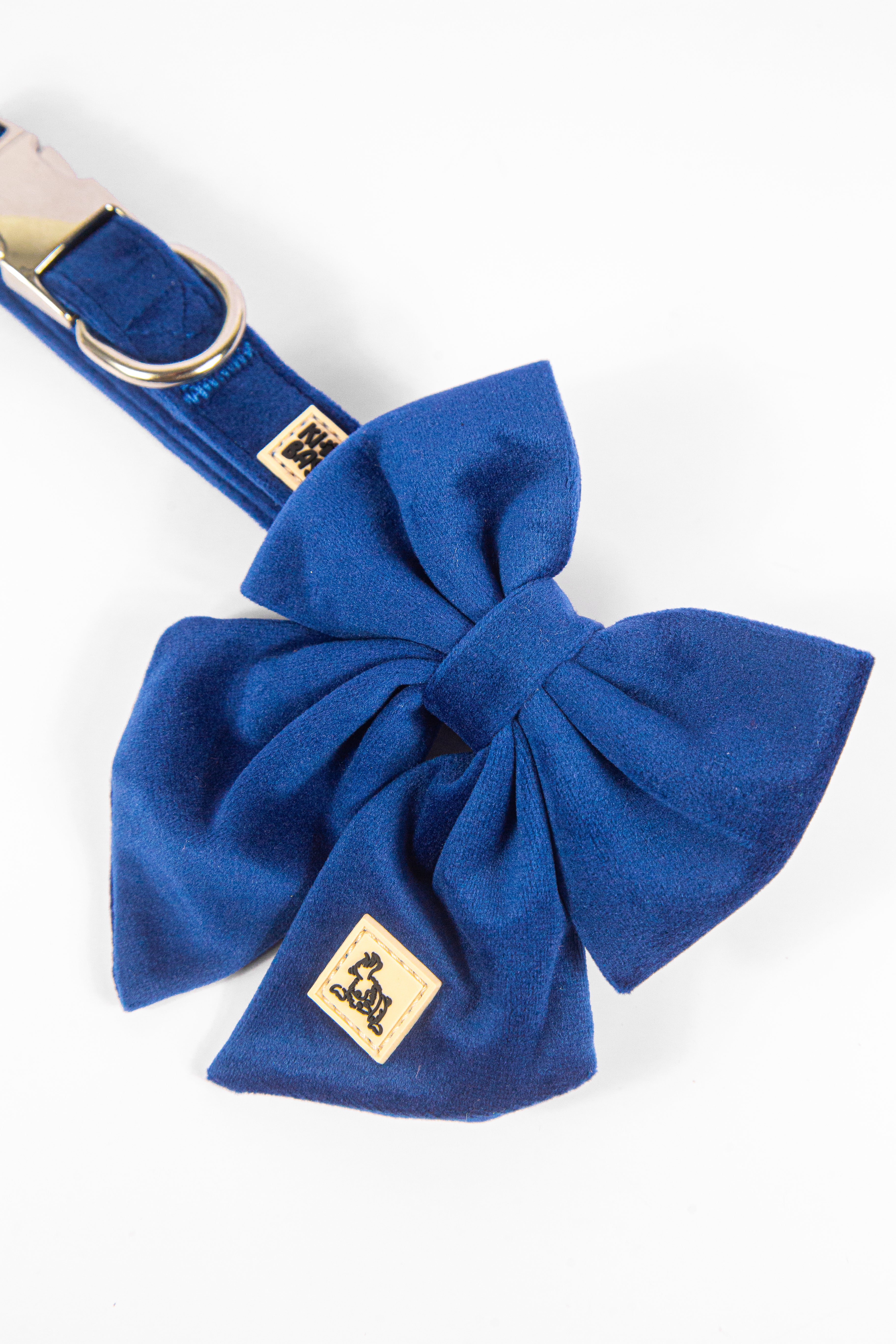 ROYAL BLUE VELVET - SAILOR BOW