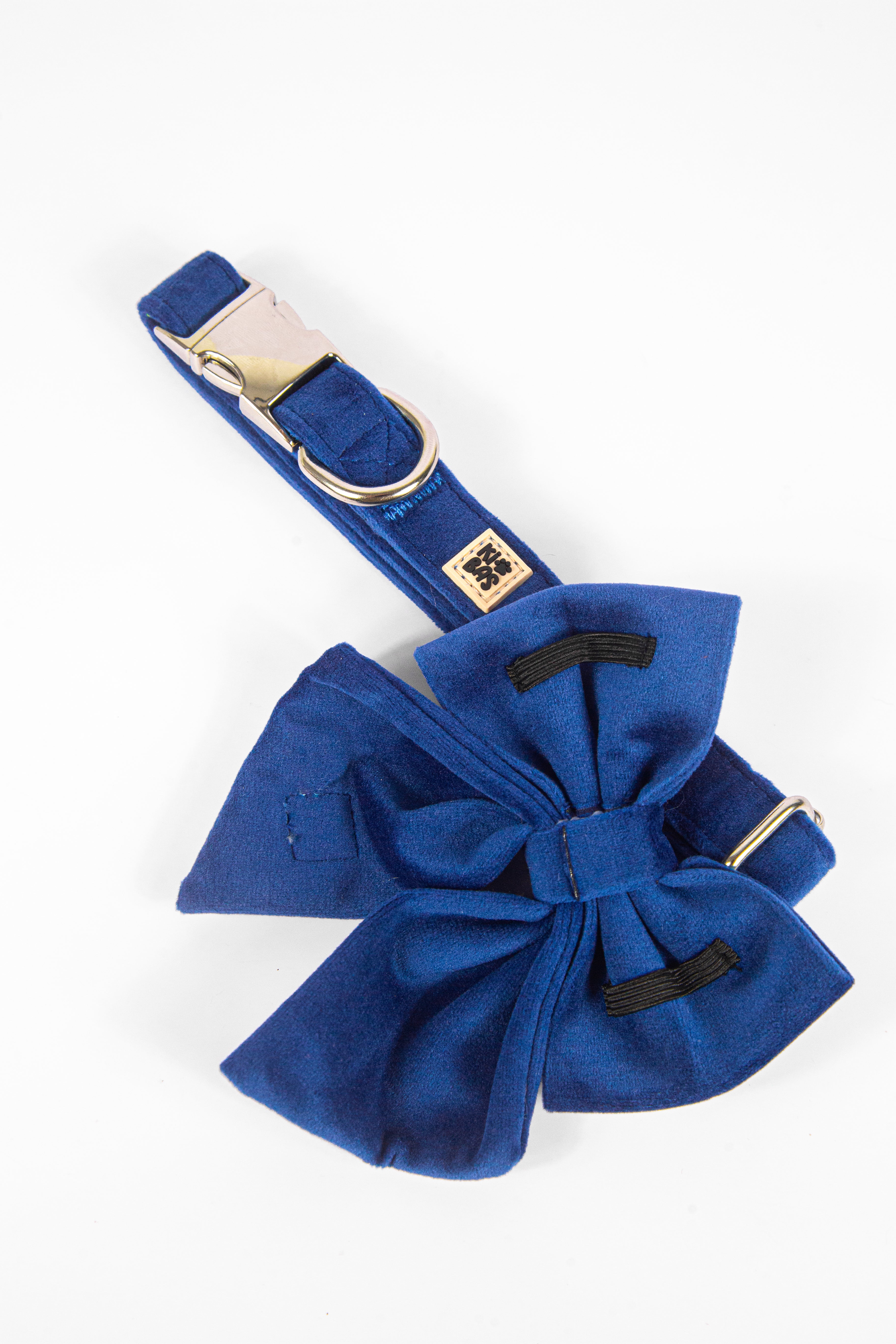 ROYAL BLUE VELVET - SAILOR BOW