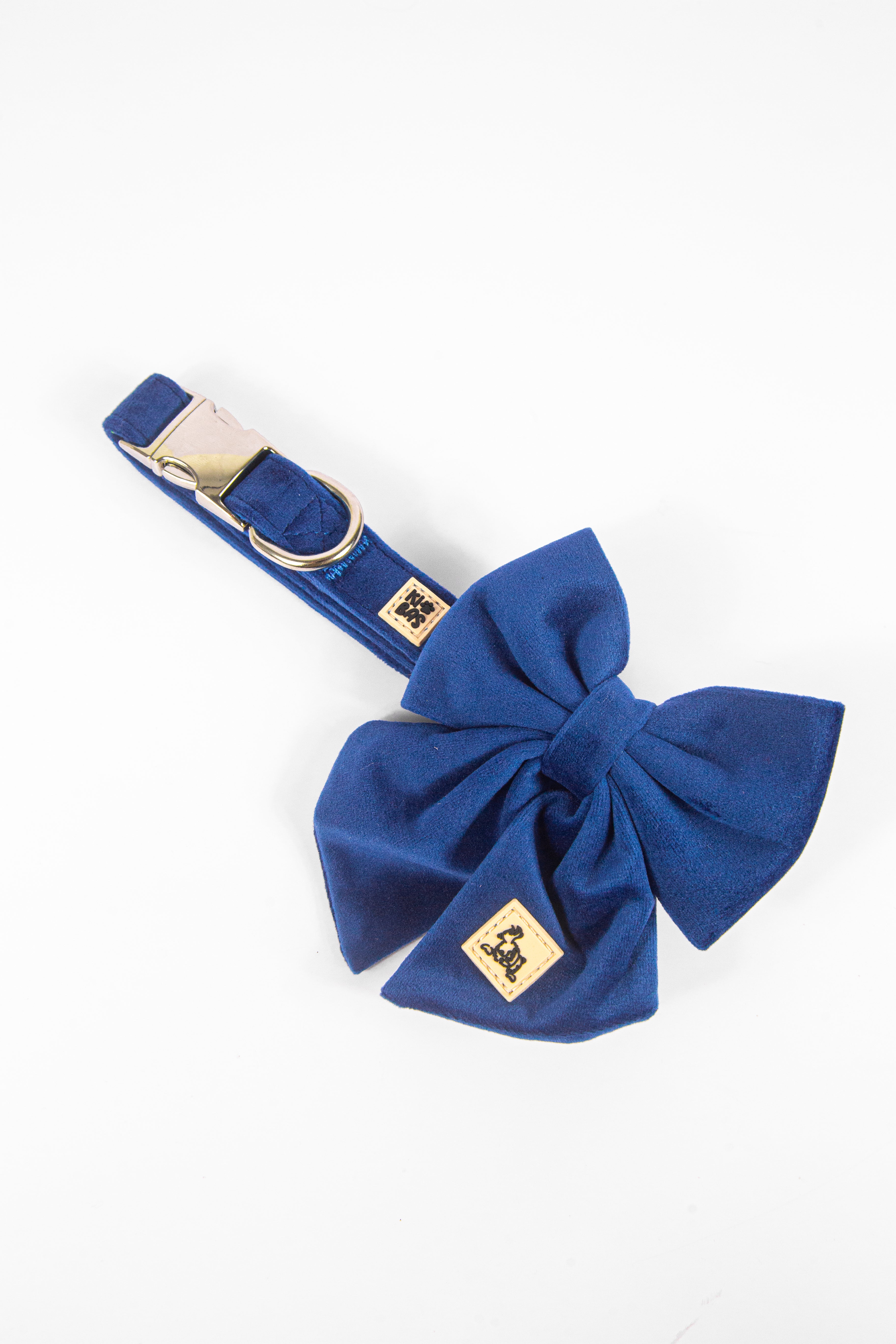 ROYAL BLUE VELVET - SAILOR BOW