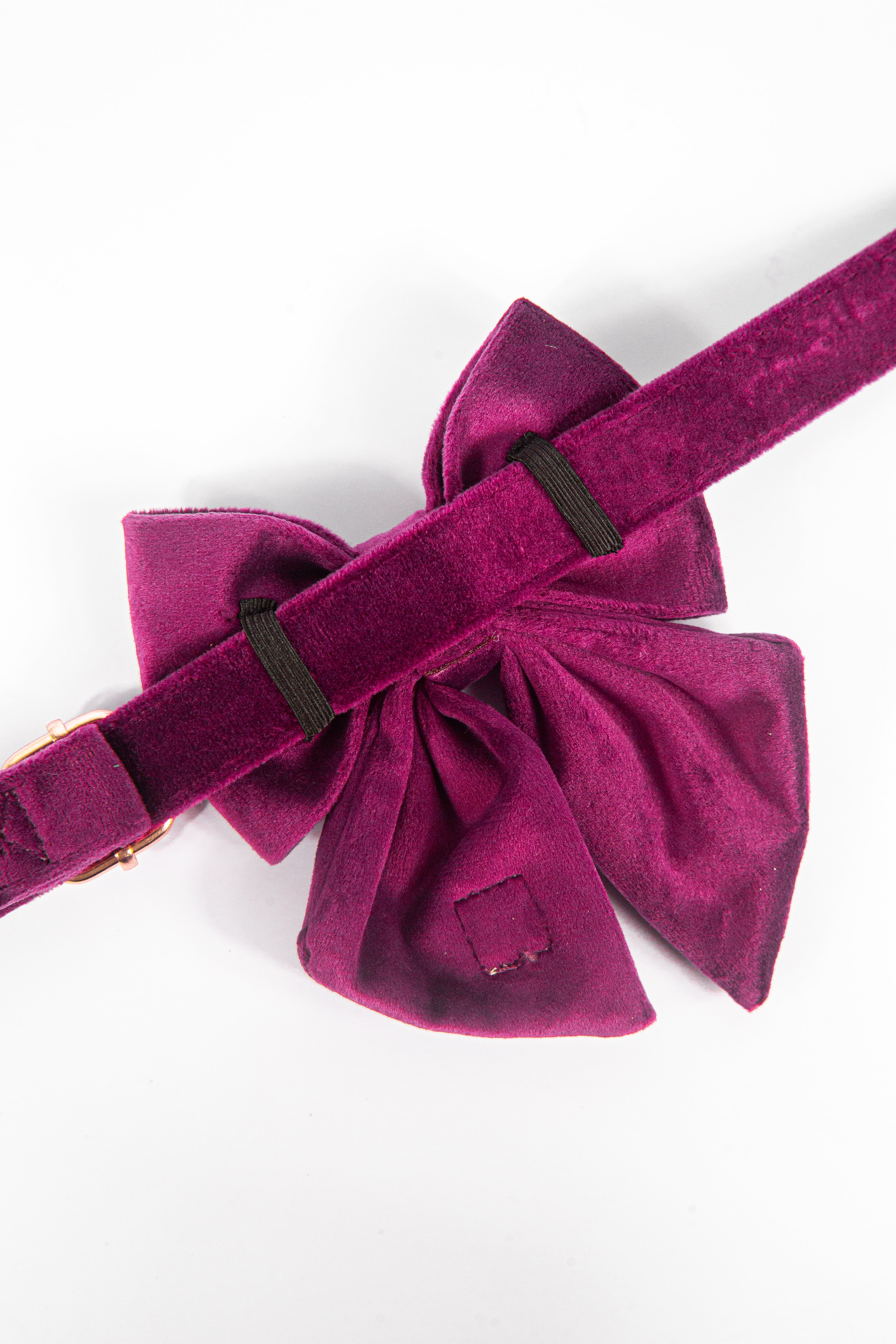 ROYAL LILAC VELVET - SAILOR BOW