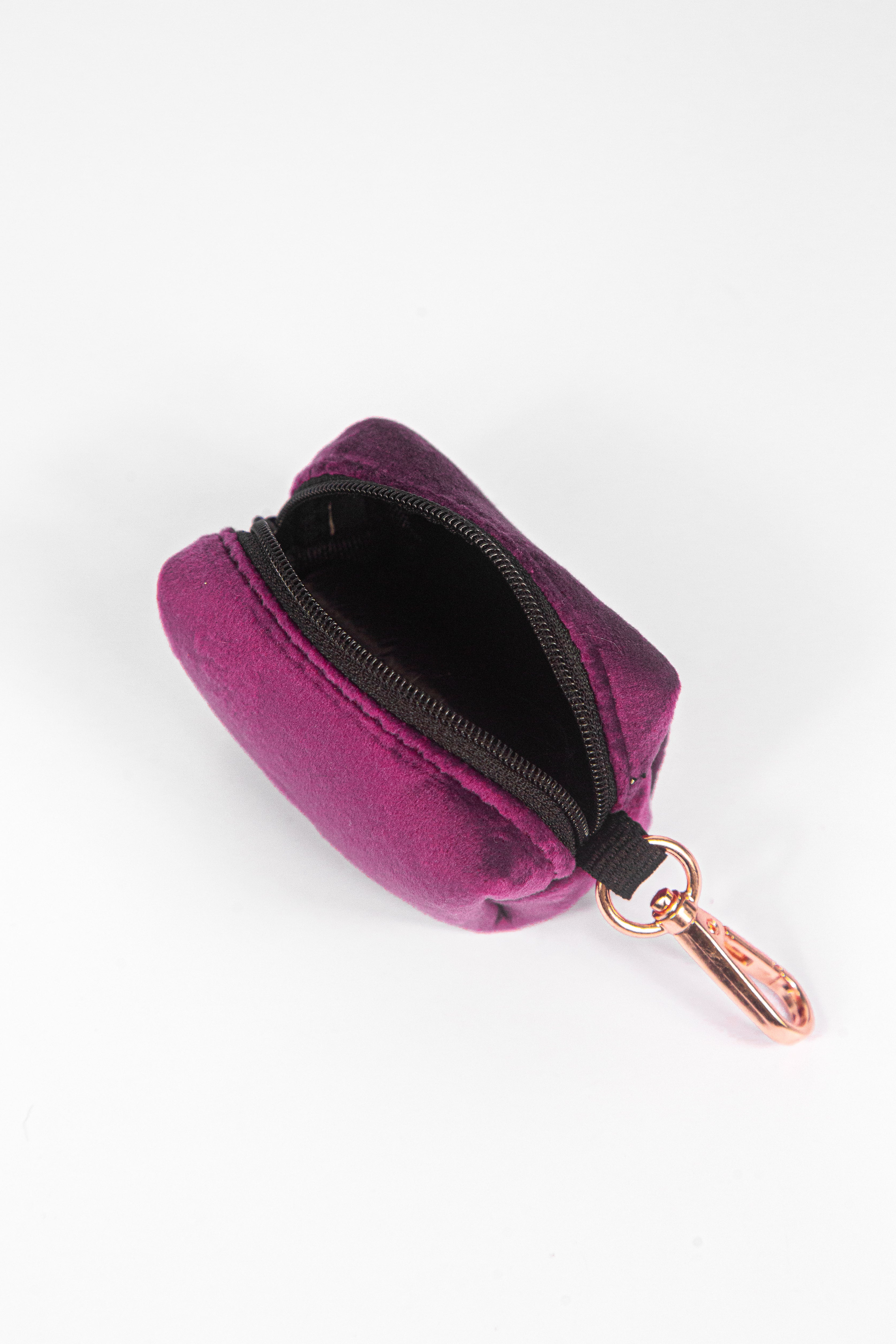 ROYAL LILAC VELVET - POOP BAG HOLDER