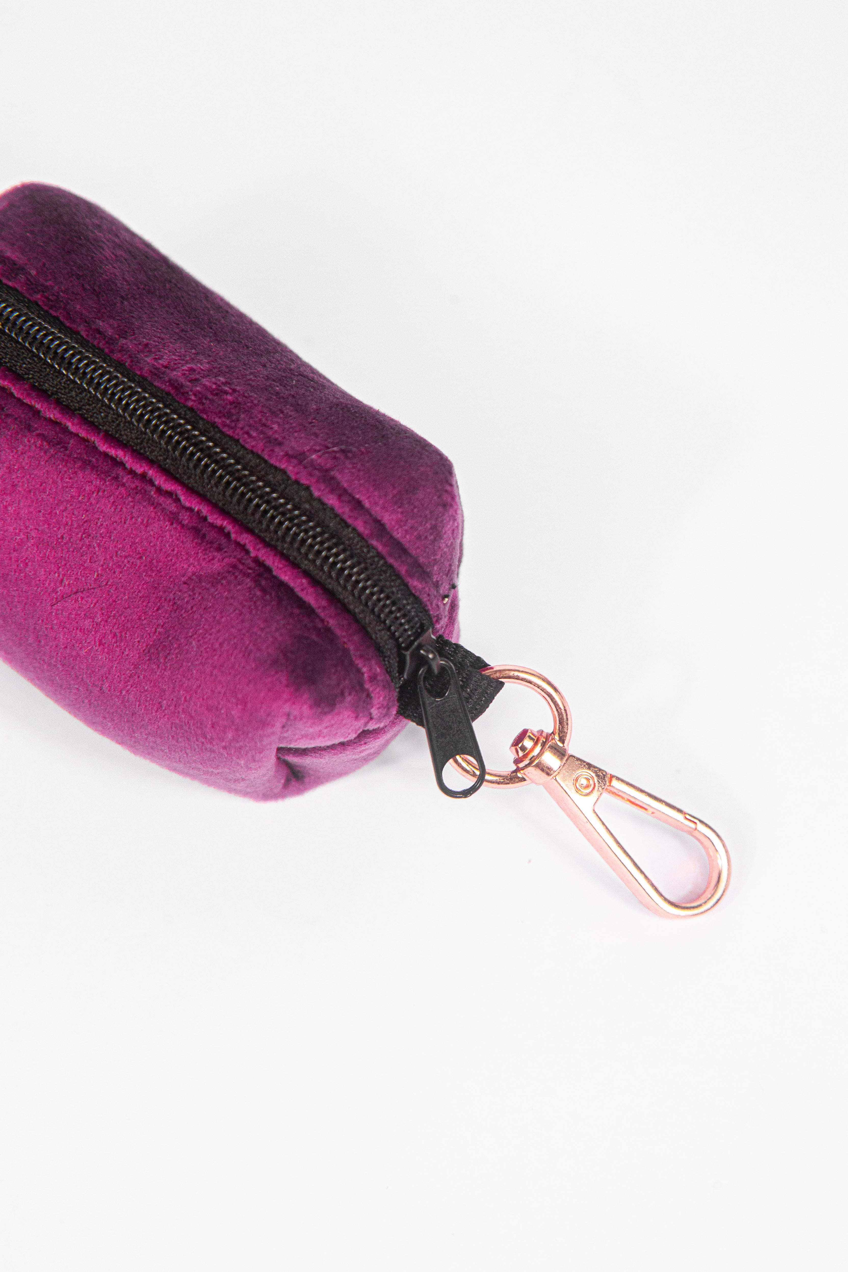 ROYAL LILAC VELVET - POOP BAG HOLDER