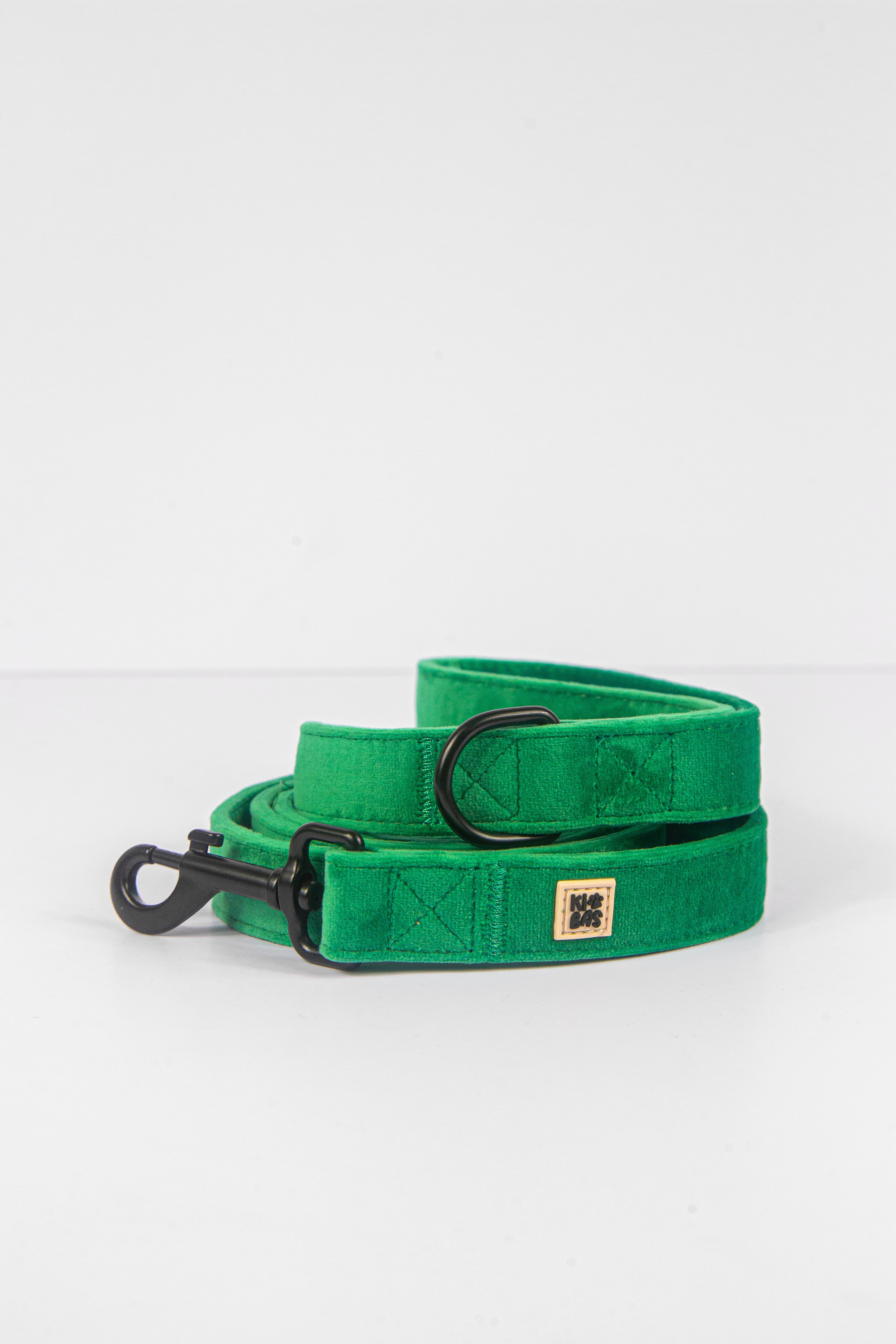 ROYAL GREEN VELVET - LEASH