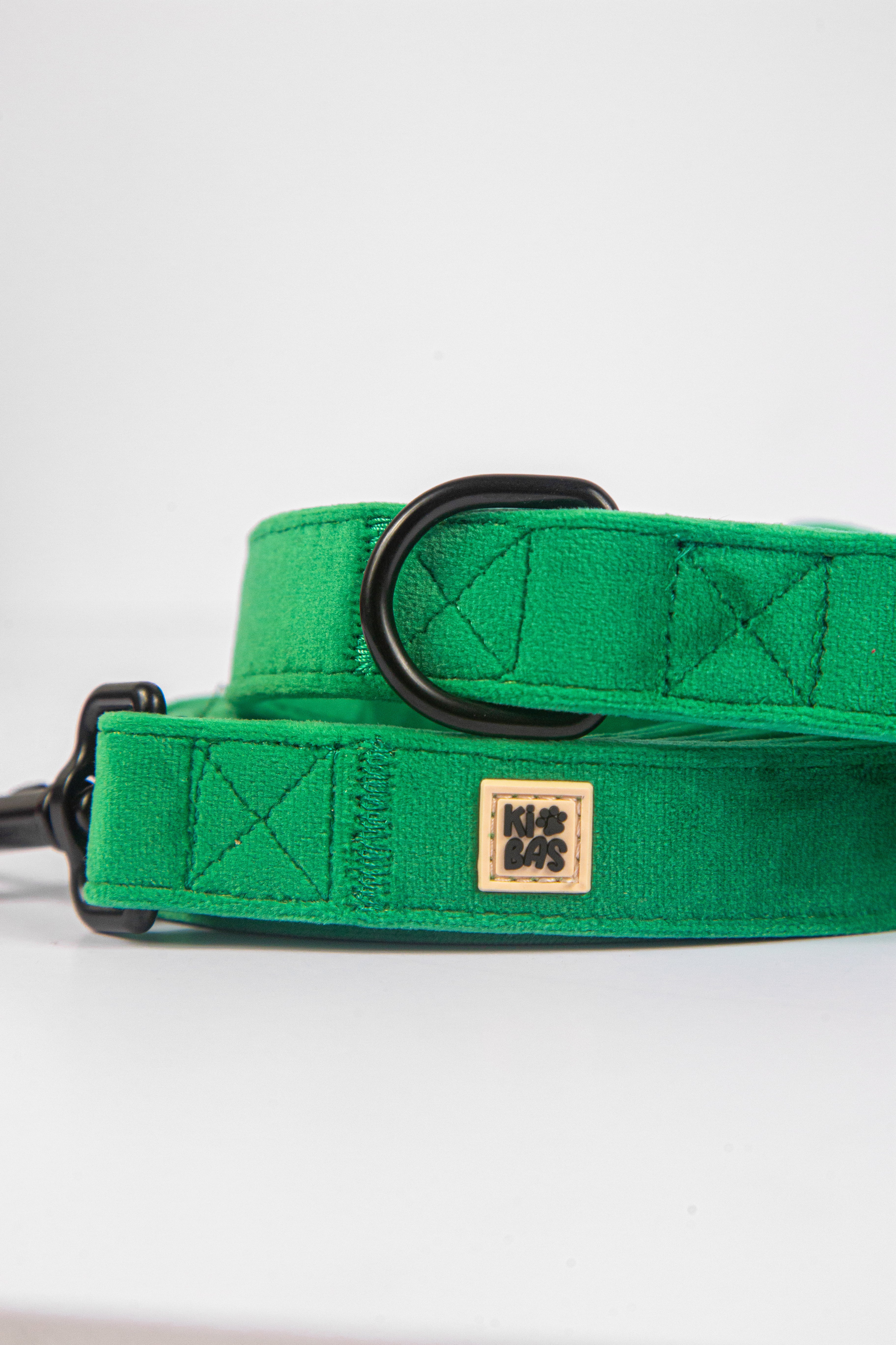 ROYAL GREEN VELVET - LEASH